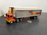 VTG 1974 DIECAST WINROSS 18 WHEELER MFX TRACTOR TRAILER WITH ORIGINAL BOX-VFCOND