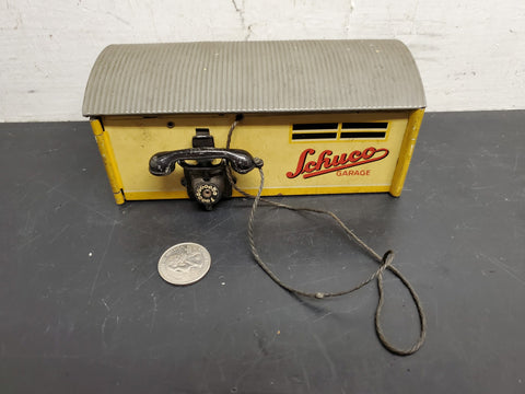 Vtg Schuco Kommando Anno 2000 Wind up car and Schuco Garage No.1500 Very Rare!!!