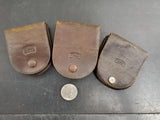 VTG CARL ZEISS JENA LEATHER LENS CASES-LOT OF 3