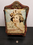 VTG ORNATE GORGEOUS PHOTO ALBUM WITH STAND, MIRROR & PICTURES FROM 1907-UNIQUE!!