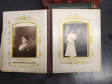 VTG ORNATE GORGEOUS PHOTO ALBUM WITH STAND, MIRROR & PICTURES FROM 1907-UNIQUE!!