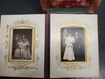 VTG ORNATE GORGEOUS PHOTO ALBUM WITH STAND, MIRROR & PICTURES FROM 1907-UNIQUE!!