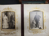 VTG ORNATE GORGEOUS PHOTO ALBUM WITH STAND, MIRROR & PICTURES FROM 1907-UNIQUE!!