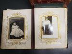 VTG ORNATE GORGEOUS PHOTO ALBUM WITH STAND, MIRROR & PICTURES FROM 1907-UNIQUE!!