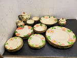 Vtg Franciscan Made in California Desert Rose 26 Piece Ceramics Set Circa 1950's