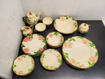 Vtg Franciscan Made in California Desert Rose 26 Piece Ceramics Set Circa 1950's