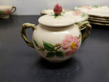Vtg Franciscan Made in California Desert Rose 26 Piece Ceramics Set Circa 1950's