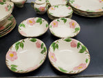Vtg Franciscan Made in California Desert Rose 26 Piece Ceramics Set Circa 1950's