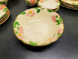 Vtg Franciscan Made in California Desert Rose 26 Piece Ceramics Set Circa 1950's