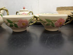 Vtg Franciscan Made in California Desert Rose 26 Piece Ceramics Set Circa 1950's