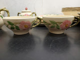 Vtg Franciscan Made in California Desert Rose 26 Piece Ceramics Set Circa 1950's