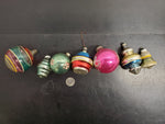 Vtg Lot of 7 Christmas Tree Ornaments Including Shiny Brite & Polish, Austrian