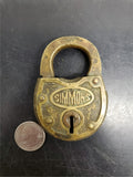 Antique/Vintage Gorgeous Simmons Brass Padlock-No Key Included