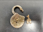 Vintage/Antique Keystone Antique Small F Padlock Lock with Key-Works Wonderfully
