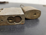 Vintage/Antique Lot of 3 US padlocks & 1 American series 200 Hardened padlock