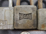 Vintage Lot of 3 Padlocks-Taylor, Segal and Chicago Lock Co.-Keys not included.