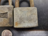 Vintage Lot of 3 Padlocks-Taylor, Segal and Chicago Lock Co.-Keys not included.