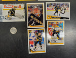 11 Penguins Hockey Trading Cards Ranging From "90 to '97-Good Condition.