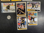 11 Penguins Hockey Trading Cards Ranging From "90 to '97-Good Condition.