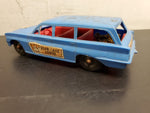 Vtg Processed Plastic Aurora Bear Lake Lodge Blue Toy Car Station Wago 1961 Olds