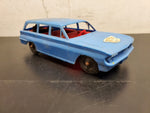 Vtg Processed Plastic Aurora Bear Lake Lodge Blue Toy Car Station Wago 1961 Olds