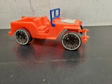 Vintage Amloid Toy Plastic Jeep Model Truck Red 7.5 inches