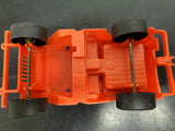 Vintage Amloid Toy Plastic Jeep Model Truck Red 7.5 inches