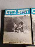 5 Vtg Cycle Sport Magazines 1966 Japanese Motocross Portuguese Racing-Mega Rare
