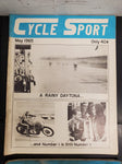 4 Vtg Cycle Sport Magazines From 1965-Daytona Laconia Old Scramblers Trophy Time