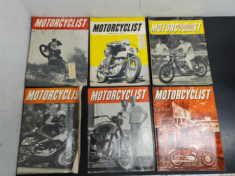 6 Vtg Motorcyclist Magazines '64-'65 Harley Davidson Sportsters Electra Glide