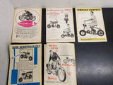 5 Vtg Floyd Clymer's Cycle Magazines 1962-Motobi Wins 1st-Norton Atlas-Simplex