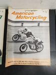 3 Vtg American Motorcycling Magazines 1964- Reiman Repeats in 200 mile Win-250cc
