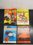 4 Vtg Motor Cycle Magazines From '62, '63 & '64 Featuring Dragon Rally Details!!