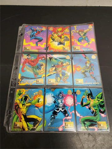1994 Marvel Universe The Fall of The Hammer Cards(82-90)Spiderman Thor Loki 2099