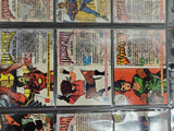 1993 Marvel Masterpieces Cards (55-72)-Feat. Dead Pool-Black Widow & War Machine
