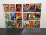1993 Marvel Masterpieces Cards (55-72)-Feat. Dead Pool-Black Widow & War Machine