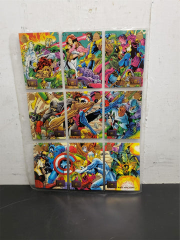 1994 Marvel Blood Ties Cards (28-36) Feat. Captain America, Beast & War Machine!