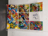 8 Marvel Blood Ties Cards From 1994 Featuring Capt. America, War Machine & Beast
