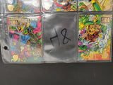 8 Marvel Blood Ties Cards From 1994 Featuring Capt. America, War Machine & Beast
