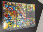 8 Marvel Blood Ties Cards From 1994 Featuring Capt. America, War Machine & Beast