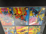 9 Marvel '94 Super Heroes/Villains Cards Feat. Deadpool, Colossus,Banshee, Cable