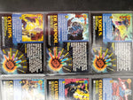 9 Marvel '94 Super Heroes/Villains Cards Feat. Deadpool, Colossus,Banshee, Cable