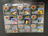 9 Marvel '94 Super Heroes/Villains Cards Feat. Deadpool, Colossus,Banshee, Cable