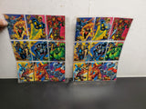 Pair of '94 Marvel Universe Crash & Burn Cards (73-81) Nova-Iron Man-Hulk-Venom-
