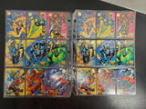 Pair of '94 Marvel Universe Crash & Burn Cards (73-81) Nova-Iron Man-Hulk-Venom-
