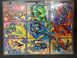 Pair of '94 Marvel Universe Crash & Burn Cards (73-81) Nova-Iron Man-Hulk-Venom-