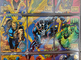 Pair of '94 Marvel Universe Crash & Burn Cards (73-81) Nova-Iron Man-Hulk-Venom-