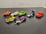 Vtg Hot Wheels Collection 7 Cars Feat. Sir Rodney Roadster 1973 & Surf Crate '99