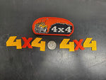 3 Vintage 4 X 4 Patches Sew On Embroidered Patch T shirt Jacket Vest Patch