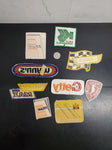 9 Vtg Automobilia Patches-Wynn's, Kelly Springfield, Monroe-Max, Fram, Getty